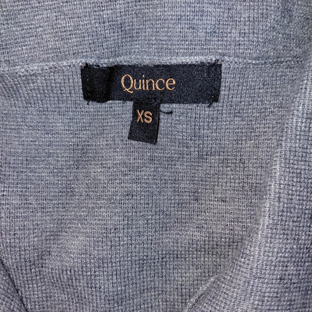 Quince Eco-Knit Milano Stitch Oversized Shirt Jacket XS Heather Gray - Picture 12 of 14